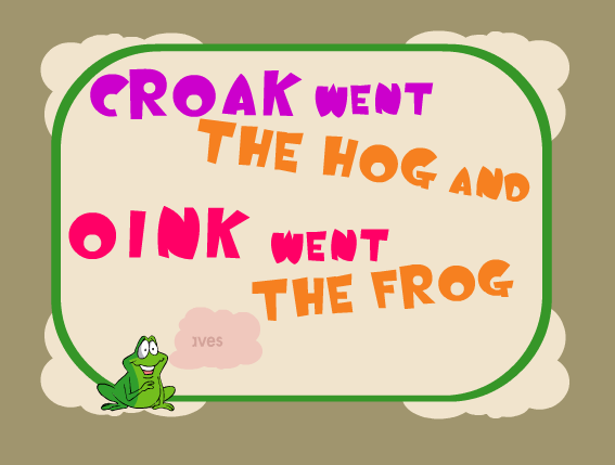 Croak went the hog