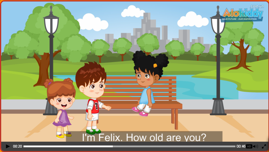 Học tiếng Anh giao tiếp trẻ em mẫu giáo qua Unit 2 “How old are you?”